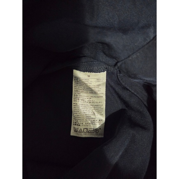 Banana Republic Grommet Top Women M Navy Blue Office Chic Business Casual - Picture 6 of 6